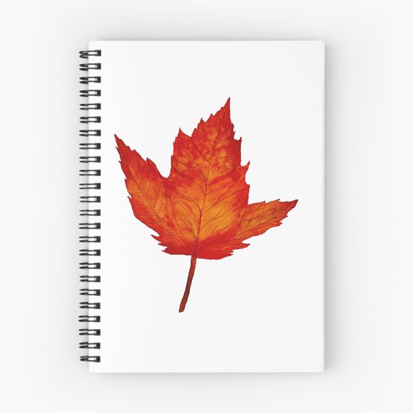 Item preview, Red-Orange Maple Leaf designed and sold by Lisa Neuman Watercolors.
