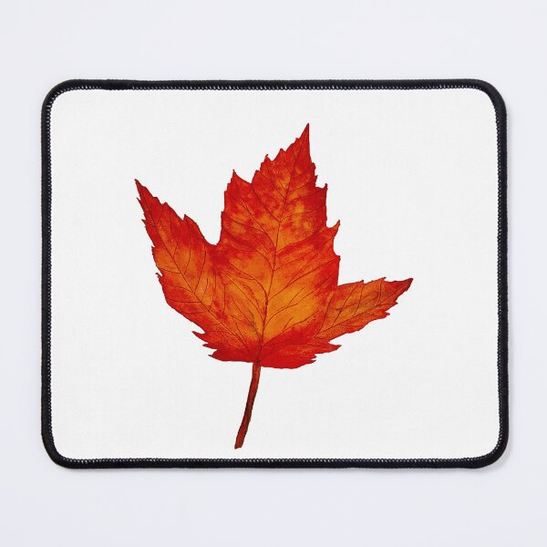 Item preview, Red-Orange Maple Leaf designed and sold by Lisa Neuman Watercolors.