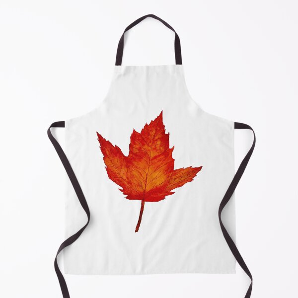 Item preview, Red-Orange Maple Leaf designed and sold by Lisa Neuman Watercolors.