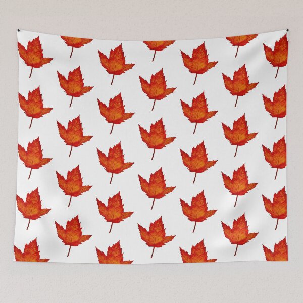 Item preview, Red-Orange Maple Leaf designed and sold by Lisa Neuman Watercolors.