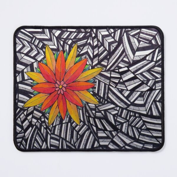 Item preview, 853 - GEOMETRIC FLORAL DESIGN - DAVE EDWARDS - MIXED MEDIA - 2024 designed and sold by BLYTHART.