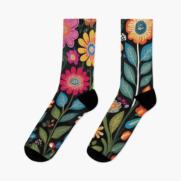 Item preview, Midnight Garden Party – Bold Retro Floral Pattern designed and sold by SouthPrint.