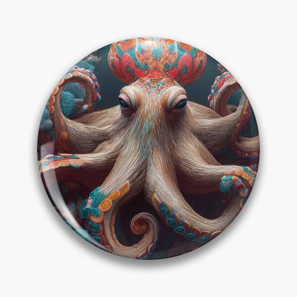 Item preview, Beautiful Octopus Floral Artwork designed and sold by FlosArtPrintShop.