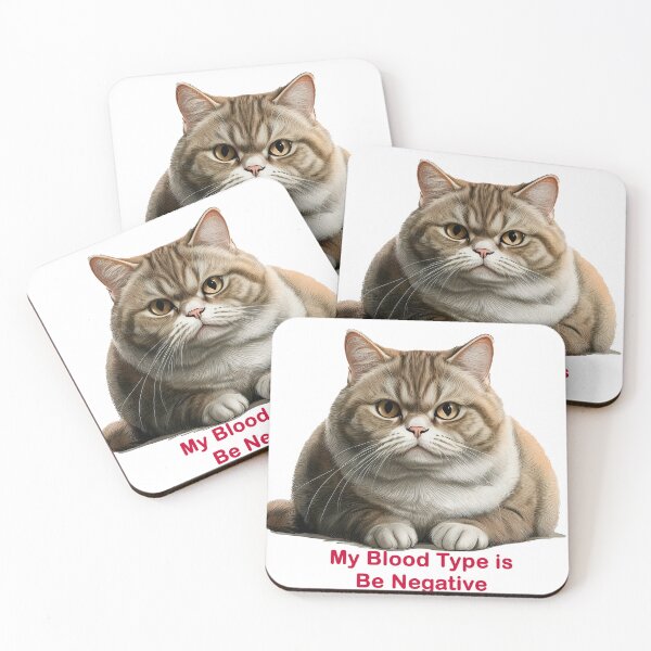 Item preview, Grumpy Cat Blood Type designed and sold by Jill Nightingale.