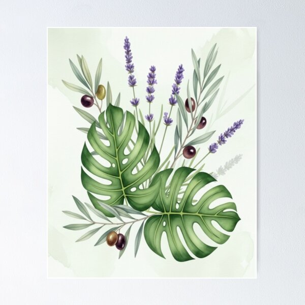 Item preview, Monster's Leaves, Lava, Olive Branches designed and sold by PrzemekFanShop.