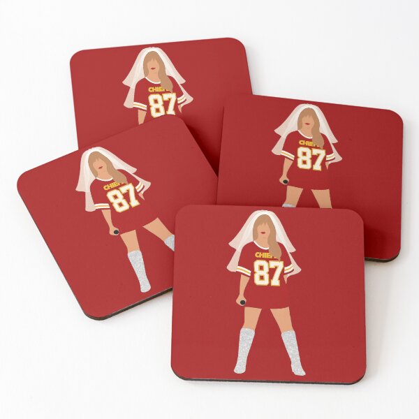 Item preview, Stadium Bride 87 — Red & Gold Jersey Dress (Swiftie-Inspired) designed and sold by chriswils.