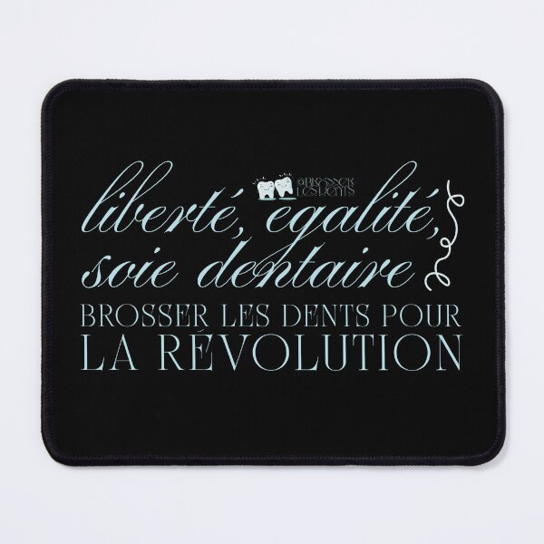 Item preview, Liberté, égalité, soie dentaire - Dark backing designed and sold by londonook.