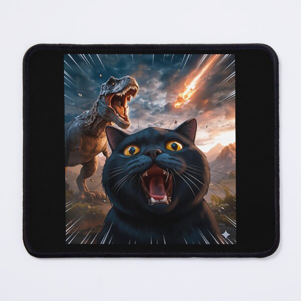 Item preview, Dino-Mite Disaster: A Cat's Last Screech designed and sold by momoworlddesign.