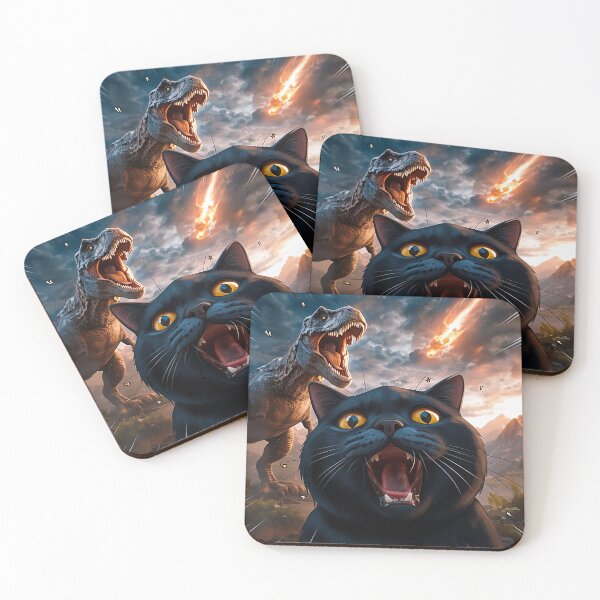 Item preview, Dino-Mite Disaster: A Cat's Last Screech designed and sold by momoworlddesign.