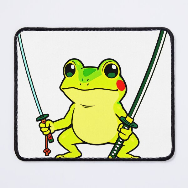 Item preview, Tiny Samurai Frog – Cute Warrior Spirit designed and sold by CreaVox.