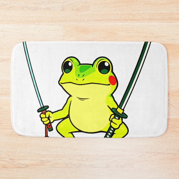 Item preview, Tiny Samurai Frog – Cute Warrior Spirit designed and sold by CreaVox.
