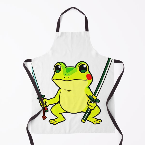 Item preview, Tiny Samurai Frog – Cute Warrior Spirit designed and sold by CreaVox.