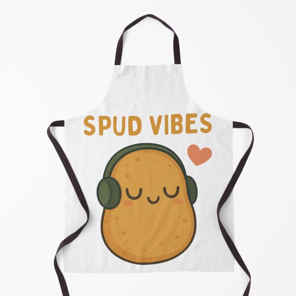 Item preview, Spud Vibes – Funny Cute Potato Cartoon with Headphones designed and sold by jelonkaa.