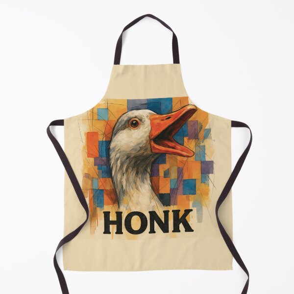 Item preview, HONK Goose – Funny Abstract Art designed and sold by SoftStyleStudio ⭐⭐⭐.