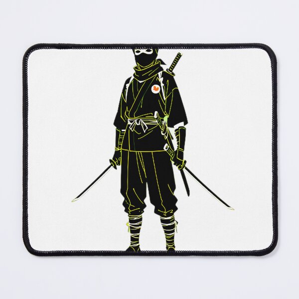 Item preview, Stylish Ninja – Black & Yellow Warrior designed and sold by CreaVox.