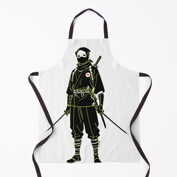 Item preview, Stylish Ninja – Black & Yellow Warrior designed and sold by CreaVox.