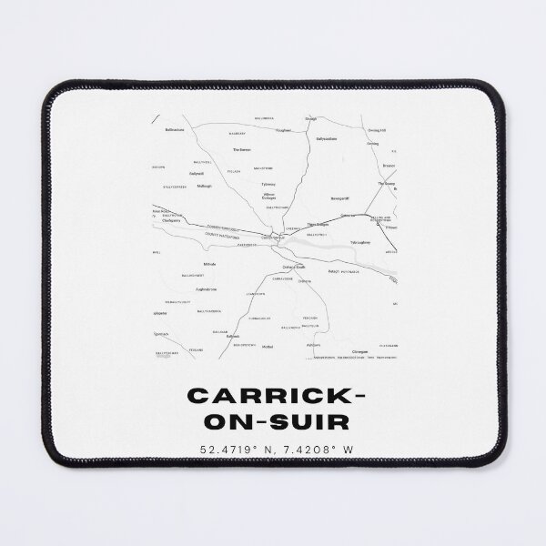 Item preview, Carrick-on-Suir Ireland Minimalist Map Print designed and sold by RM-Journey.