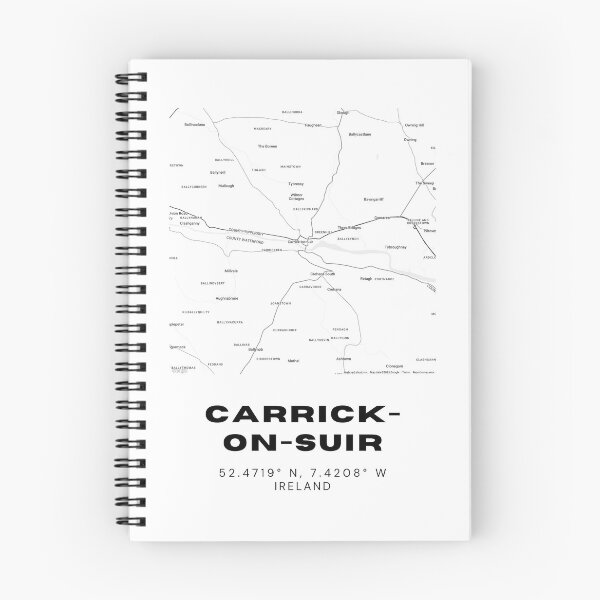 Item preview, Carrick-on-Suir Ireland Minimalist Map Print designed and sold by RM-Journey.