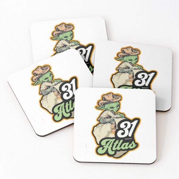 Item preview, Alien cowboy riding the 31 atlas asteroid designed and sold by PeffysArt.