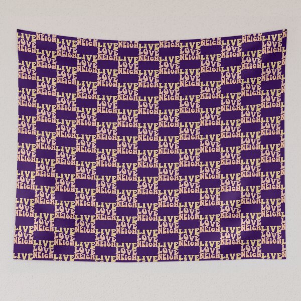 Item preview, Live Love Neigh Retro Wavy Text Design | PERFECT GIFT FOR YOU AND FRIENDS designed and sold by MarcBuwalda.
