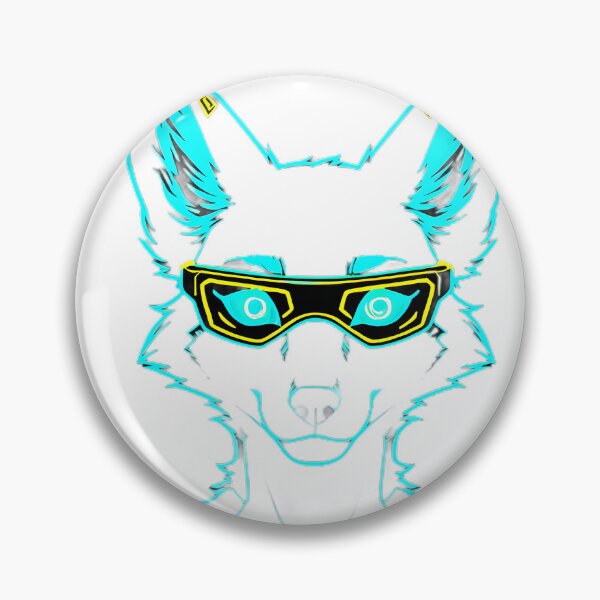 Item preview, Neon Cyberpunk Fox – Futuristic Glow designed and sold by CreaVox.