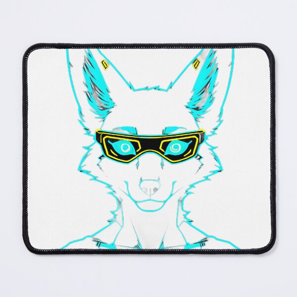Item preview, Neon Cyberpunk Fox – Futuristic Glow designed and sold by CreaVox.