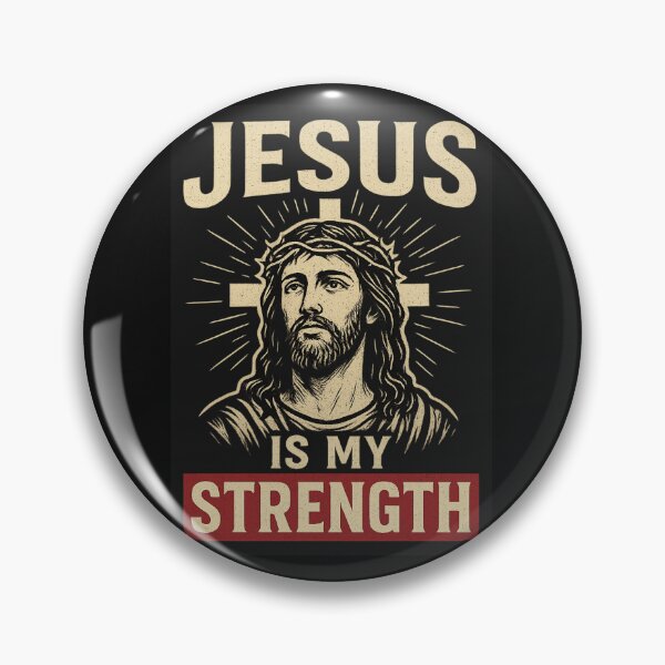 Item preview, Jesus is My strength designed and sold by RusticRevivalCo.