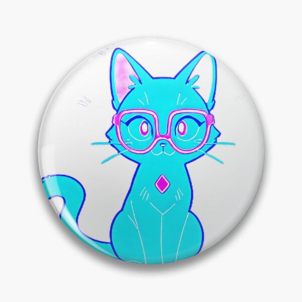 Item preview, Neon Cyberpunk Cat – Kawaii Holographic Vibes designed and sold by CreaVox.