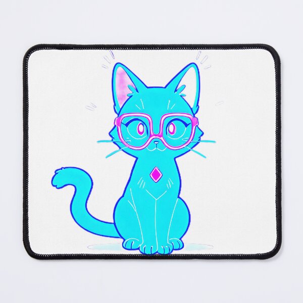 Item preview, Neon Cyberpunk Cat – Kawaii Holographic Vibes designed and sold by CreaVox.