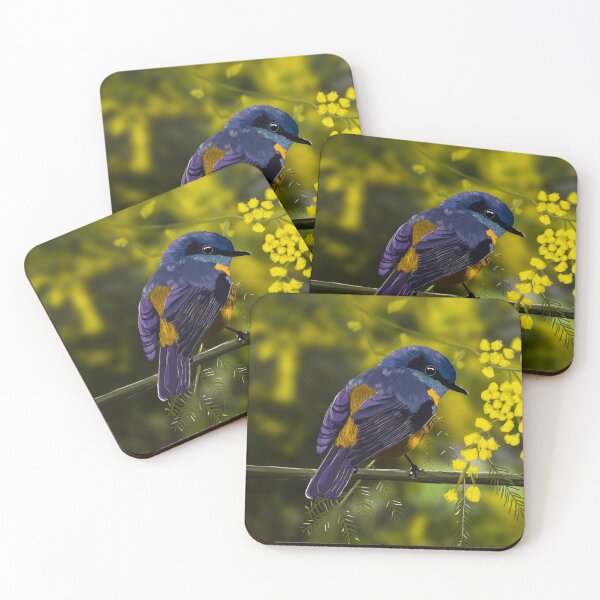 Item preview, Eastern Yellow Robin designed and sold by Yorkshire Gum Art Studio.