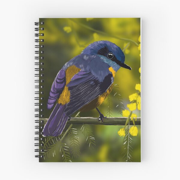 Item preview, Eastern Yellow Robin designed and sold by Yorkshire Gum Art Studio.
