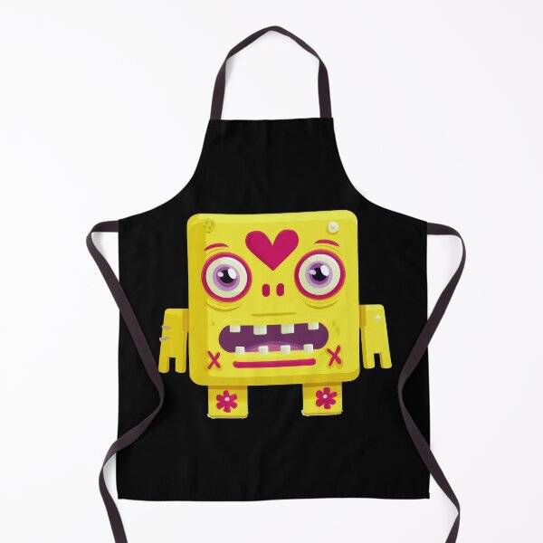 Item preview, Cute Yellow Square Zombie – Playful Cartoon Monster for Halloween designed and sold by Teeny Quities.