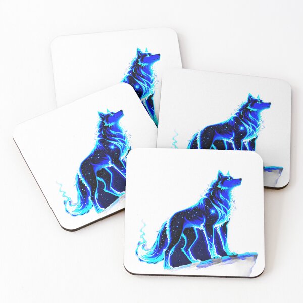 Item preview, Majestic Galaxy Wolf – Cosmic Energy Spirit designed and sold by CreaVox.
