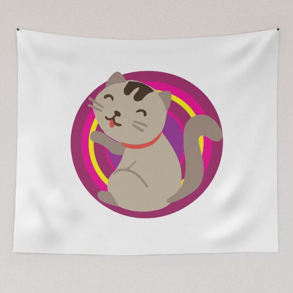 Item preview, Cat licks her paw designed and sold by tarek25.