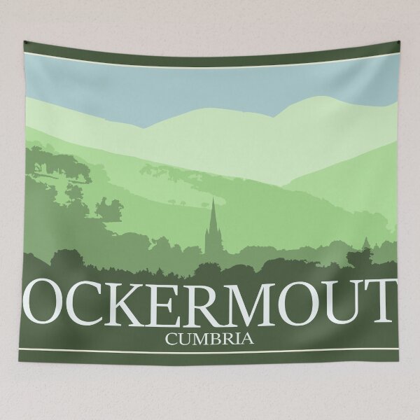 Item preview, Cockermouth, Cumbria - Retro Travel Poster - Railway Poster designed and sold by decartsnorth.