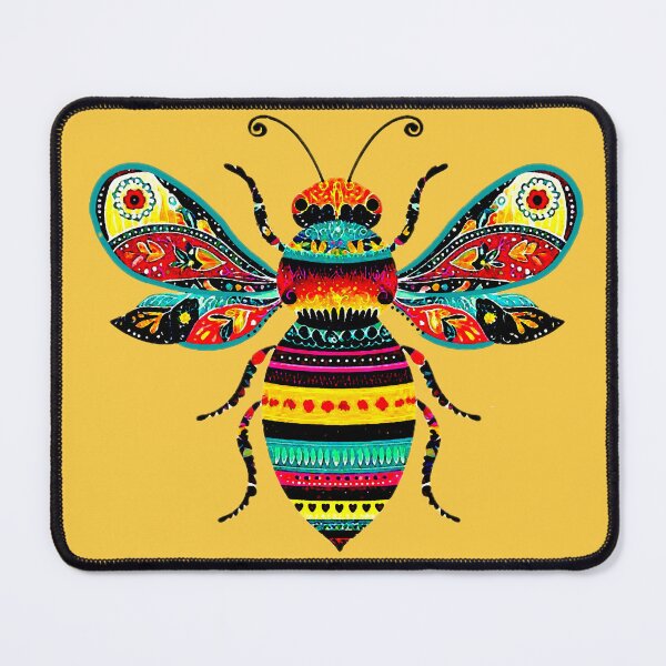 Item preview, Colorful Bee Pattern designed and sold by ViaARTfactory.