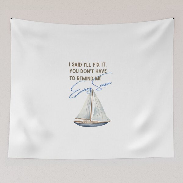 Item preview, I'll Fix It Eventually - Boat Owner's Motto designed and sold by Houck Designs.