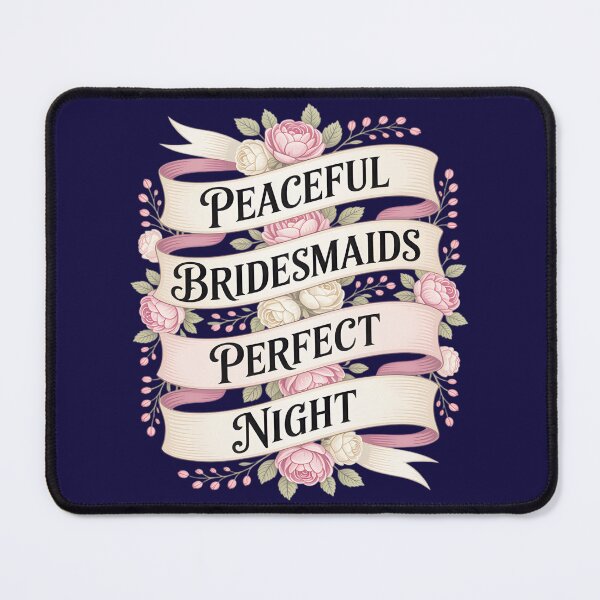 Item preview, Peaceful Bridesmaids Perfect Night Floral Ribbon | PERFECT GIFT FOR YOU AND FRIENDS designed and sold by MarcBuwalda.