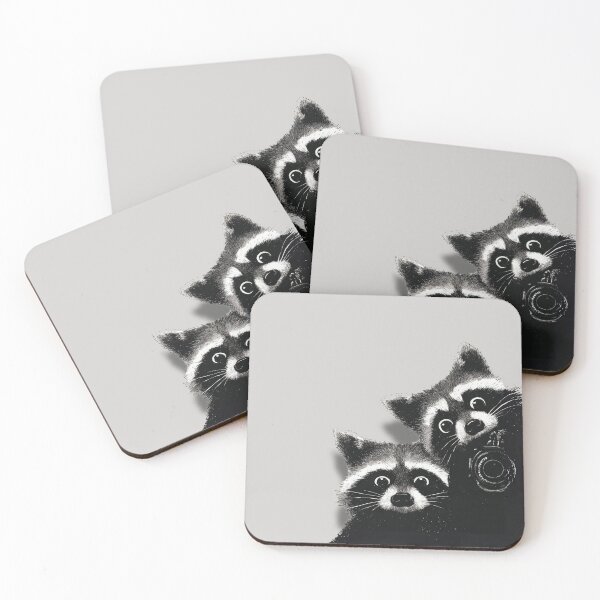 Item preview, Cute Raccoon Duo with Camera  designed and sold by bAIryBarn.