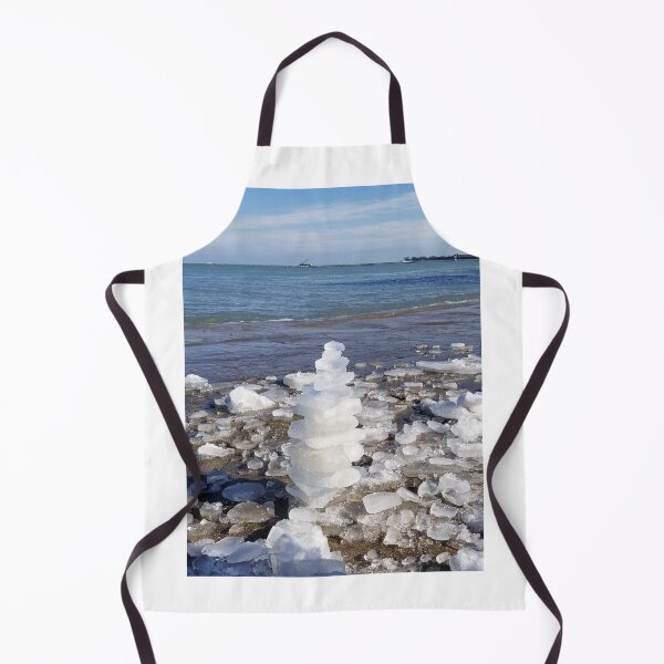 Item preview, Zen Ice Tower next to Lake Michigan designed and sold by SakinaStyles.