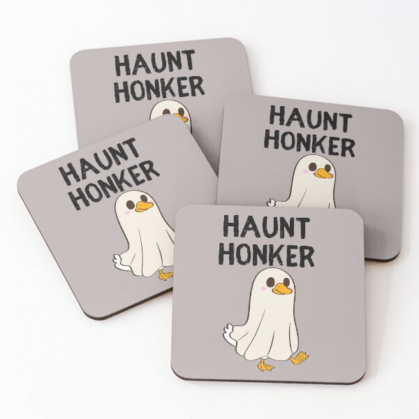 Item preview, Haunt Honker – Funny Duck Ghost Halloween Pun designed and sold by Coaster Culture Industries.