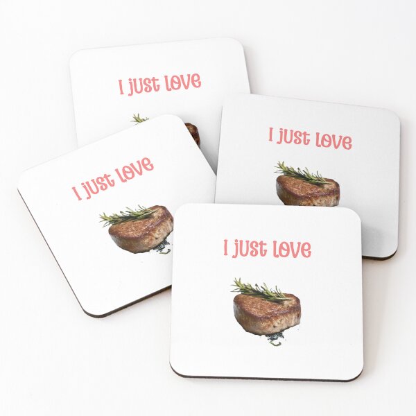 Item preview, I just love steak designed and sold by Caris Clothing.