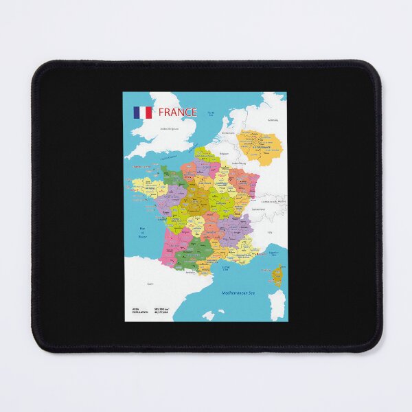 Item preview, Administrative Map Of France designed and sold by kosers.