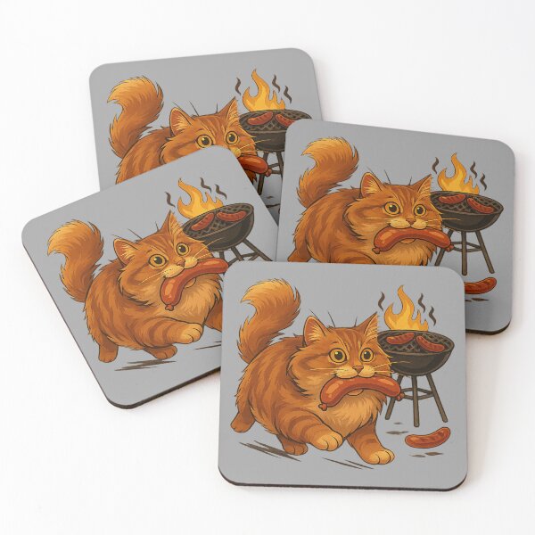 Item preview, Chonky Cat Stole the Sausages designed and sold by I AM BRO.