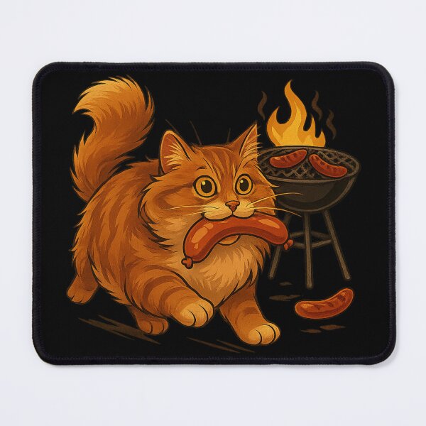Item preview, Chonky Cat Stole the Sausages designed and sold by I AM BRO.