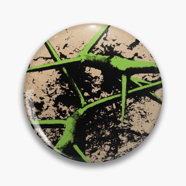 Item preview, Green Spikes breaking through vintage paper designed and sold by Luzi Illustrella.