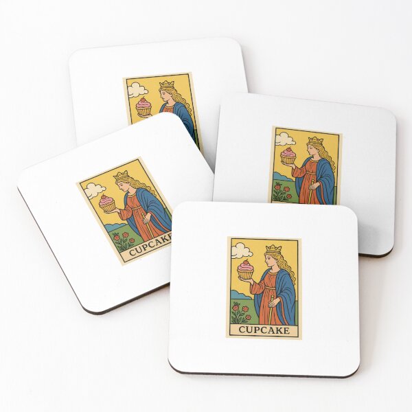 Item preview, Cupcake Tarot card pizza hamburger meme prank weird birthday funny designed and sold by CheeseBlueprint.