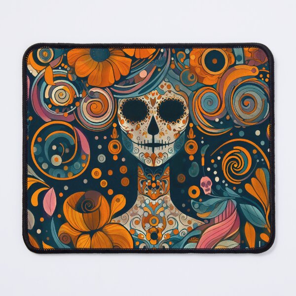 Item preview, Colorful Catrina Illustration - Vibrant Day of the Dead Art designed and sold by Ojo de Lilith.