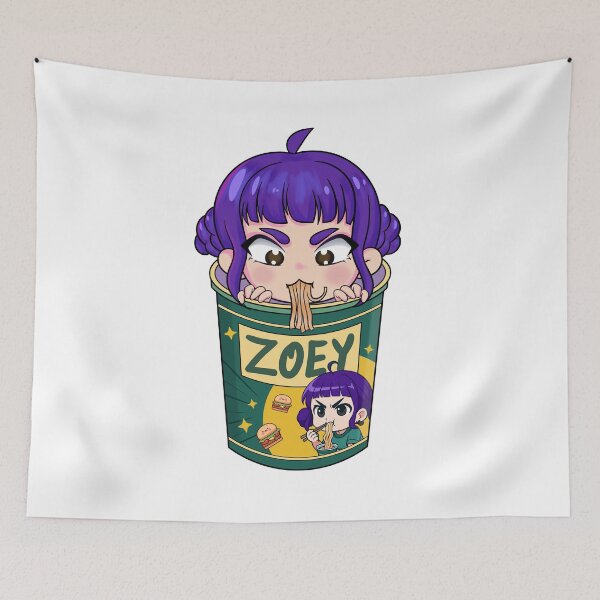 Item preview, Zoey and the Noodles: Anime Illustration designed and sold by Polarisofficial.
