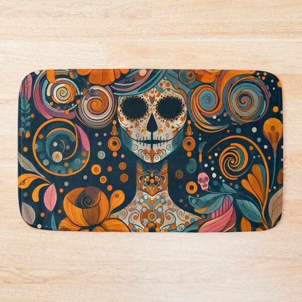 Item preview, Colorful Catrina Illustration - Vibrant Day of the Dead Art designed and sold by  Ojo de Lilith.